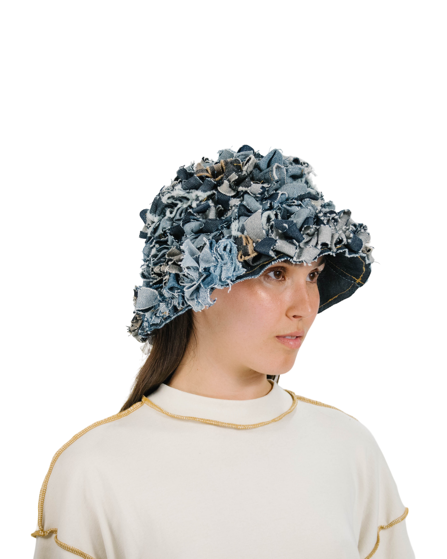 Denim Scraps Bucket Hat