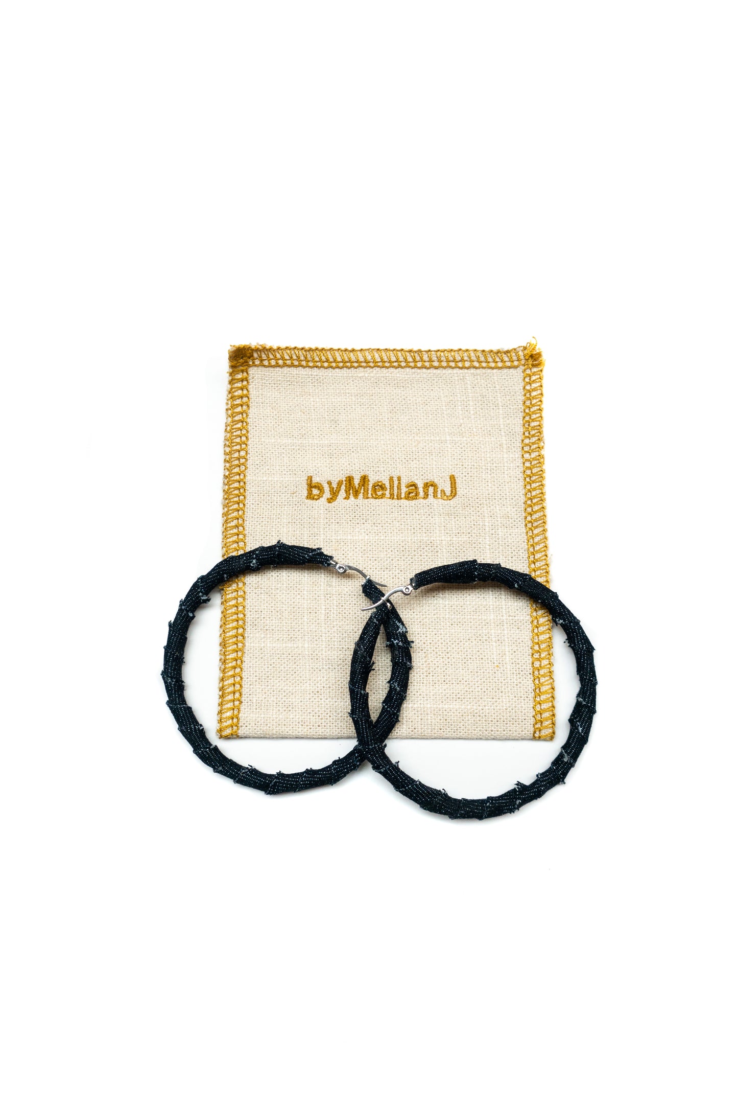 Large Denim Hoop