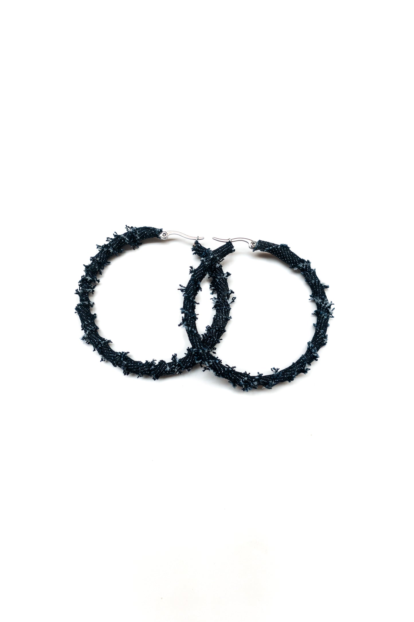 Medium Denim Hoop