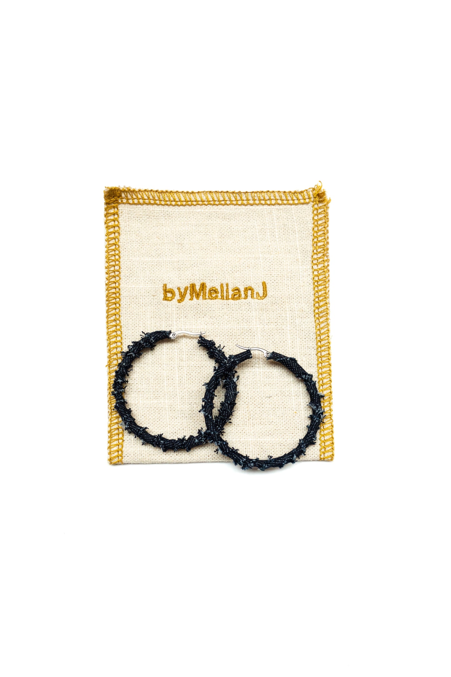 Medium Denim Hoop