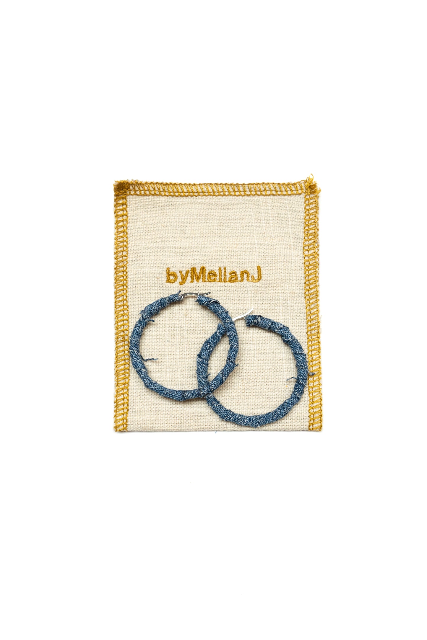 Medium Denim Hoop