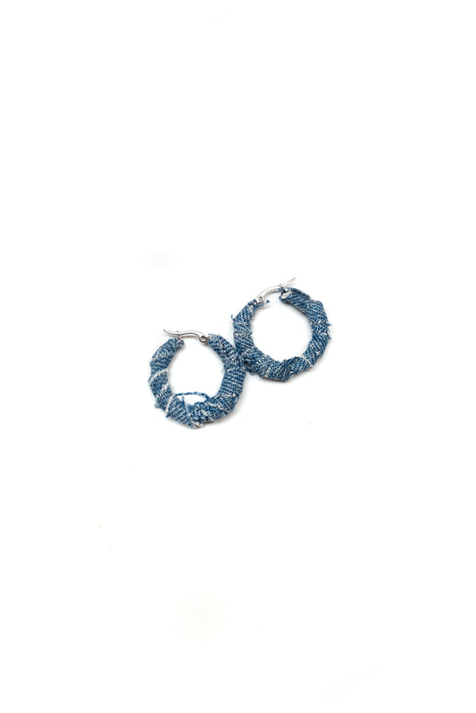 Small Denim Hoop