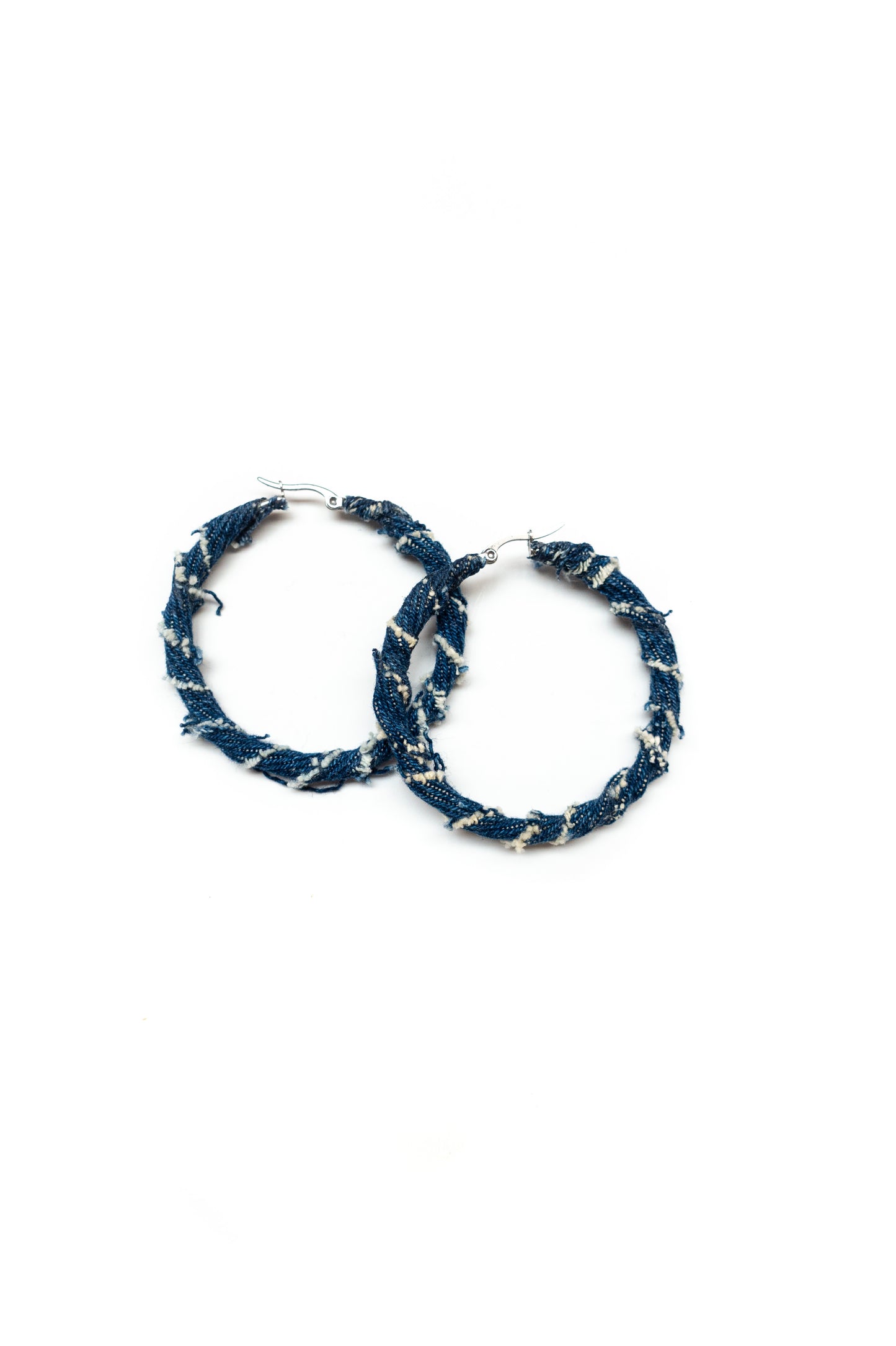 Medium Denim Hoop