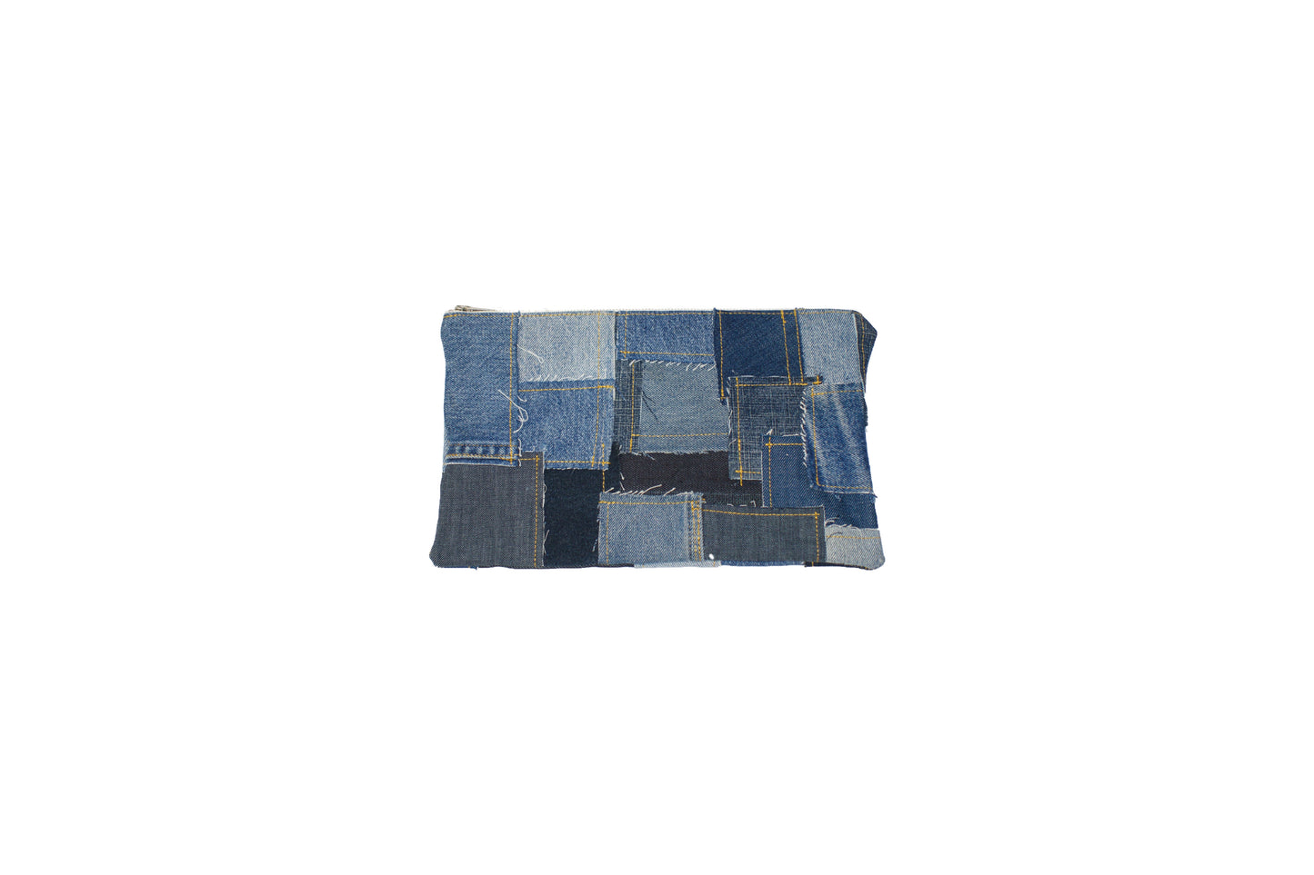 Patchwork Denim Banker Bag