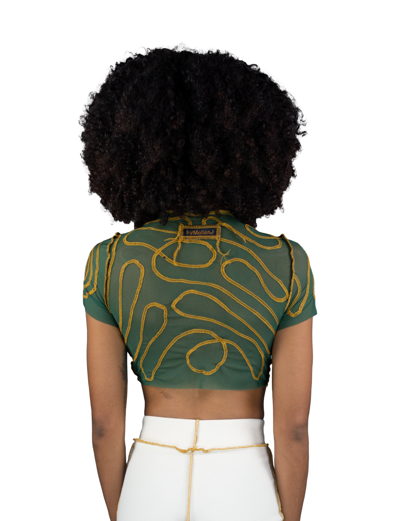 Female Energy Short Sleeve Crop (Green)