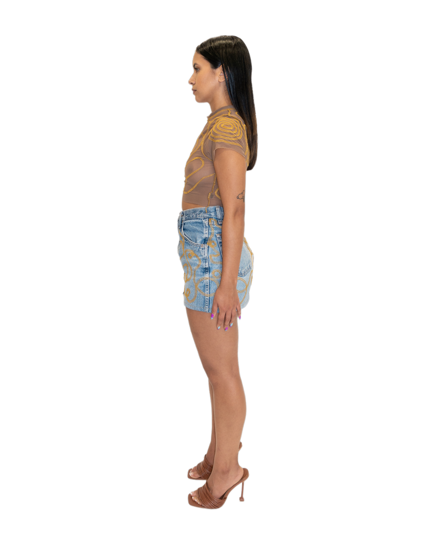 Female Energy Denim Mini Skirt