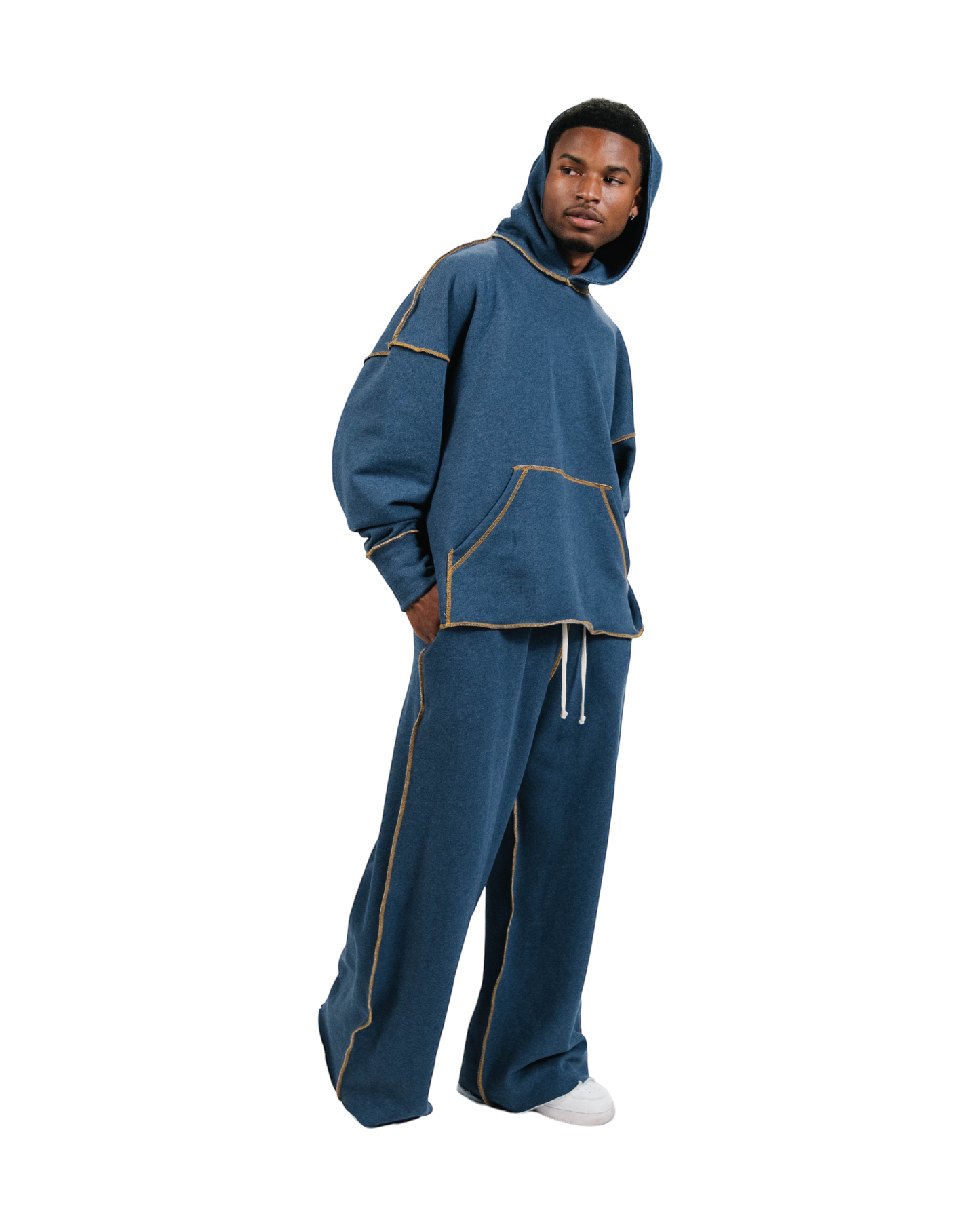 Denim Terry Sweatsuit