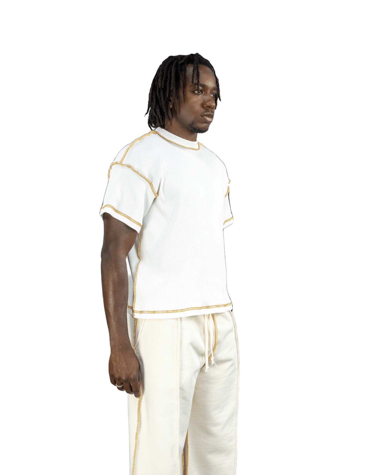 Ribbed White Tee