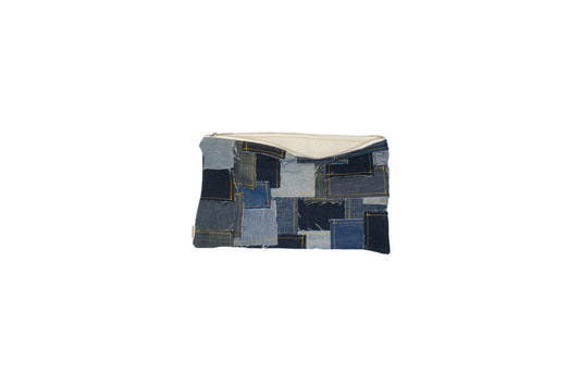 Patchwork Denim Banker Bag