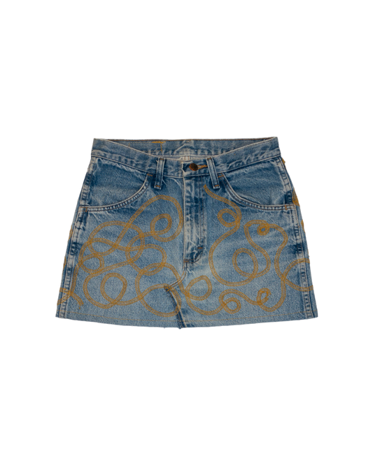Female Energy Denim Mini Skirt